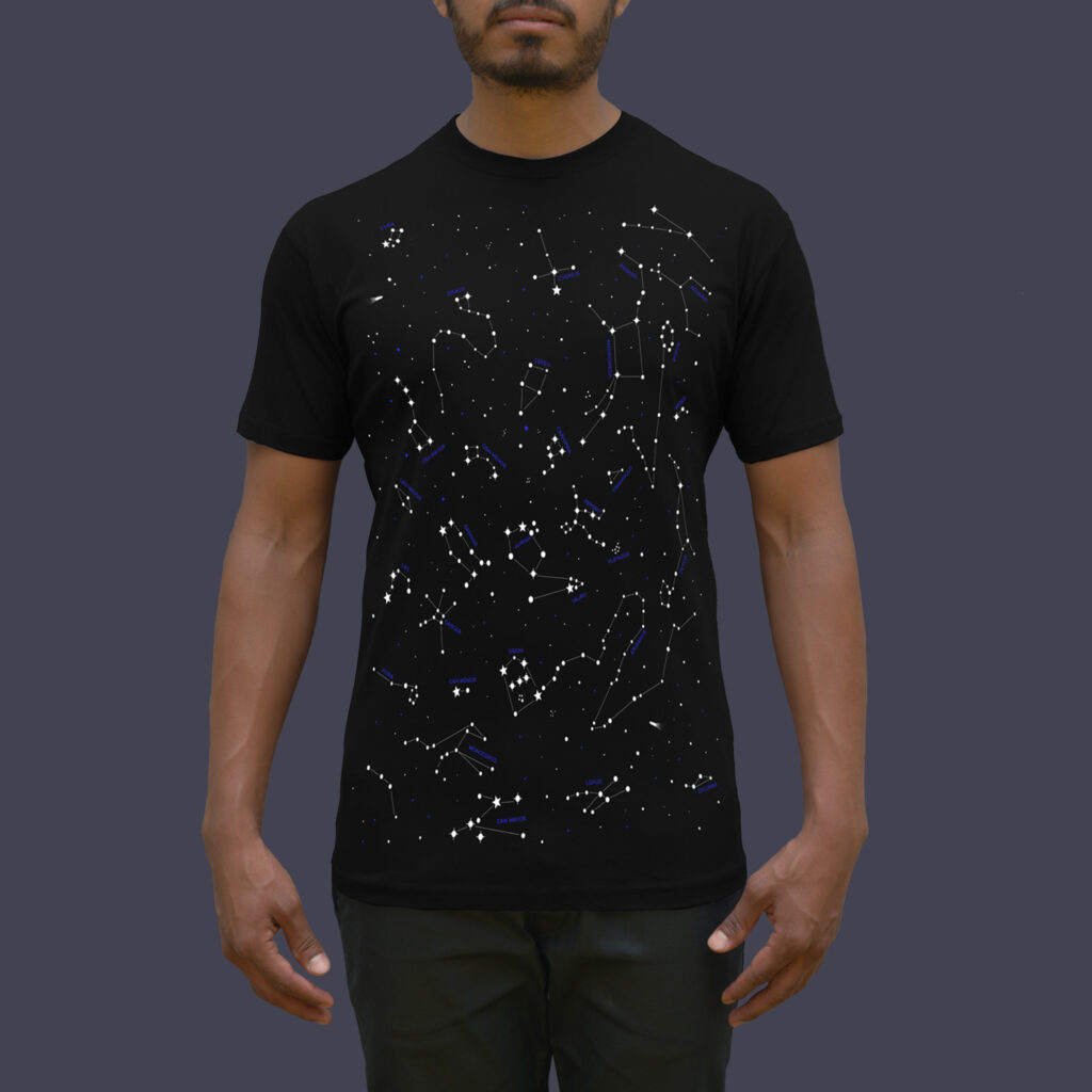 Playera constelación